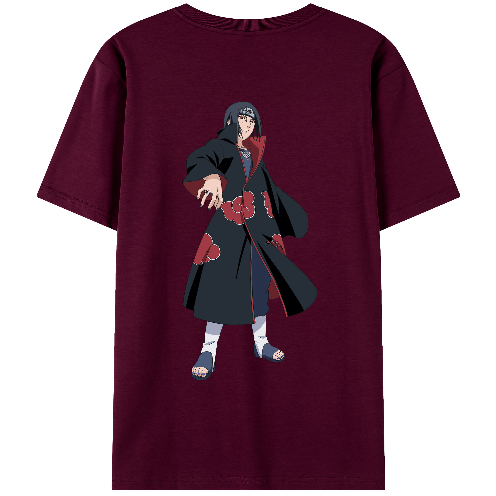 （画像用） NARUTO -ナルト- うちは イタチ Uchiha Itachi レディース半袖Tシャツ(バックプリント)